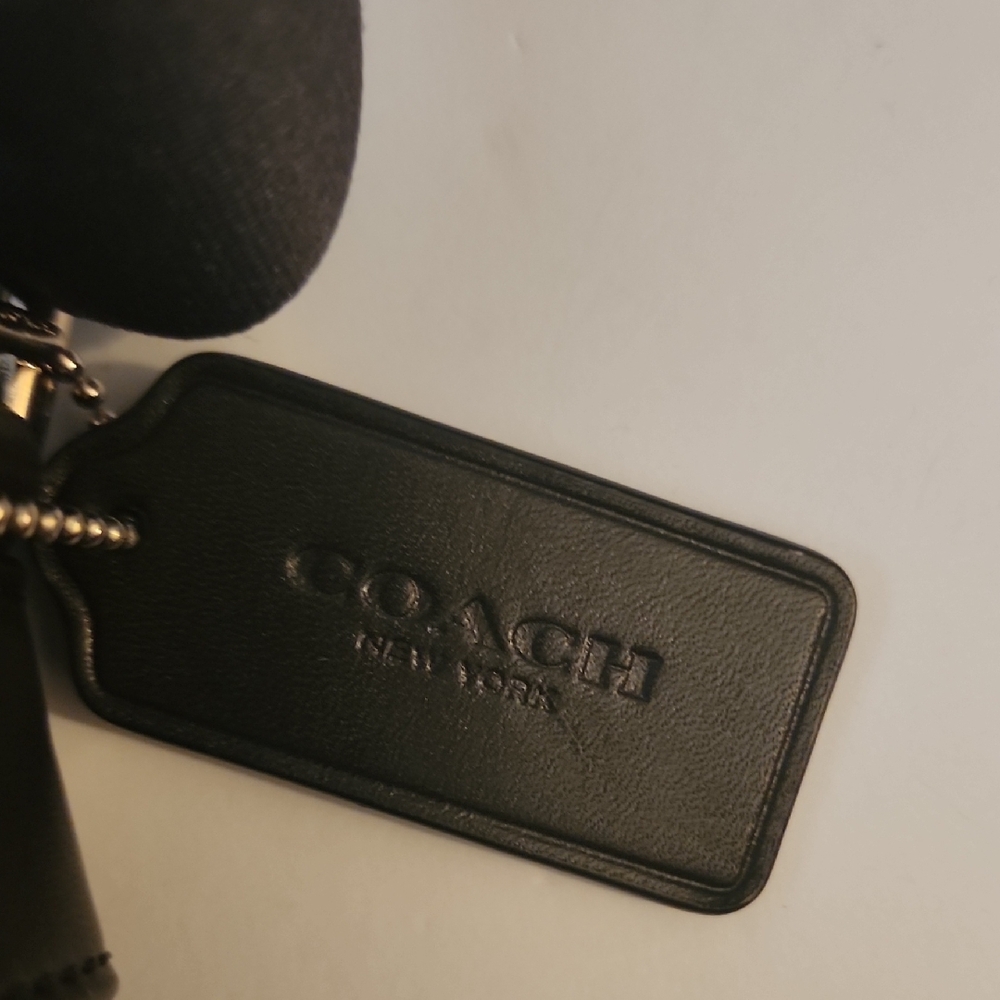 Coach Top Zip Messenger Black and Gray Messenger Bag. - Picture 6 of 14